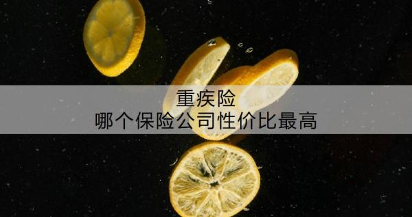 重疾险哪个保险公司性价比最高