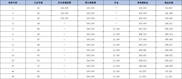 中意裕享年年年金保险