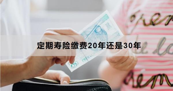 定期寿险缴费20年还是30年好？从这三个点来考虑