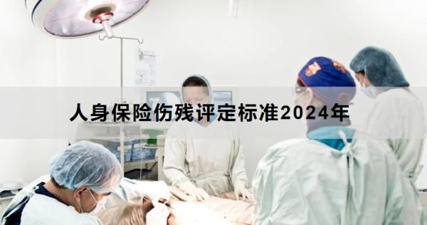 人身保险伤残评定标准2024年