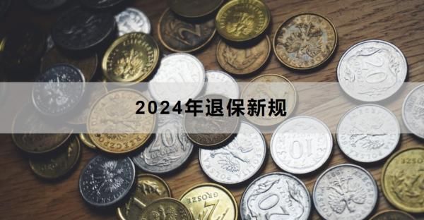 2024年退保新规