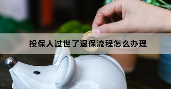 投保人过世了退保流程怎么办理？退保到账需要多久的时间？