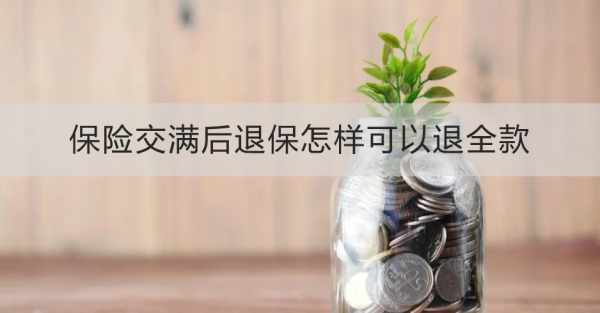 保险交满后退保怎样可以退全款？这六个技巧不能错过